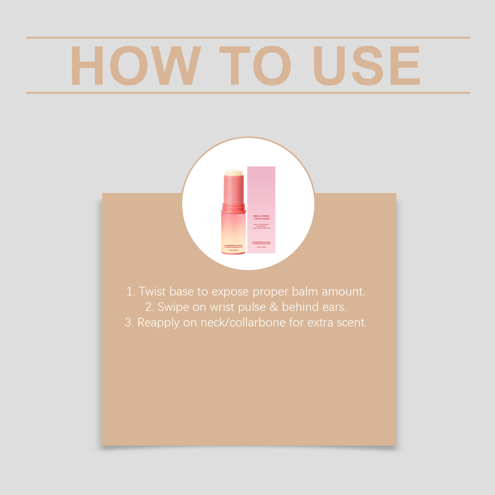 Strawberry Fragrance Solid Bal - Perfume Light Fragrance recension och pris