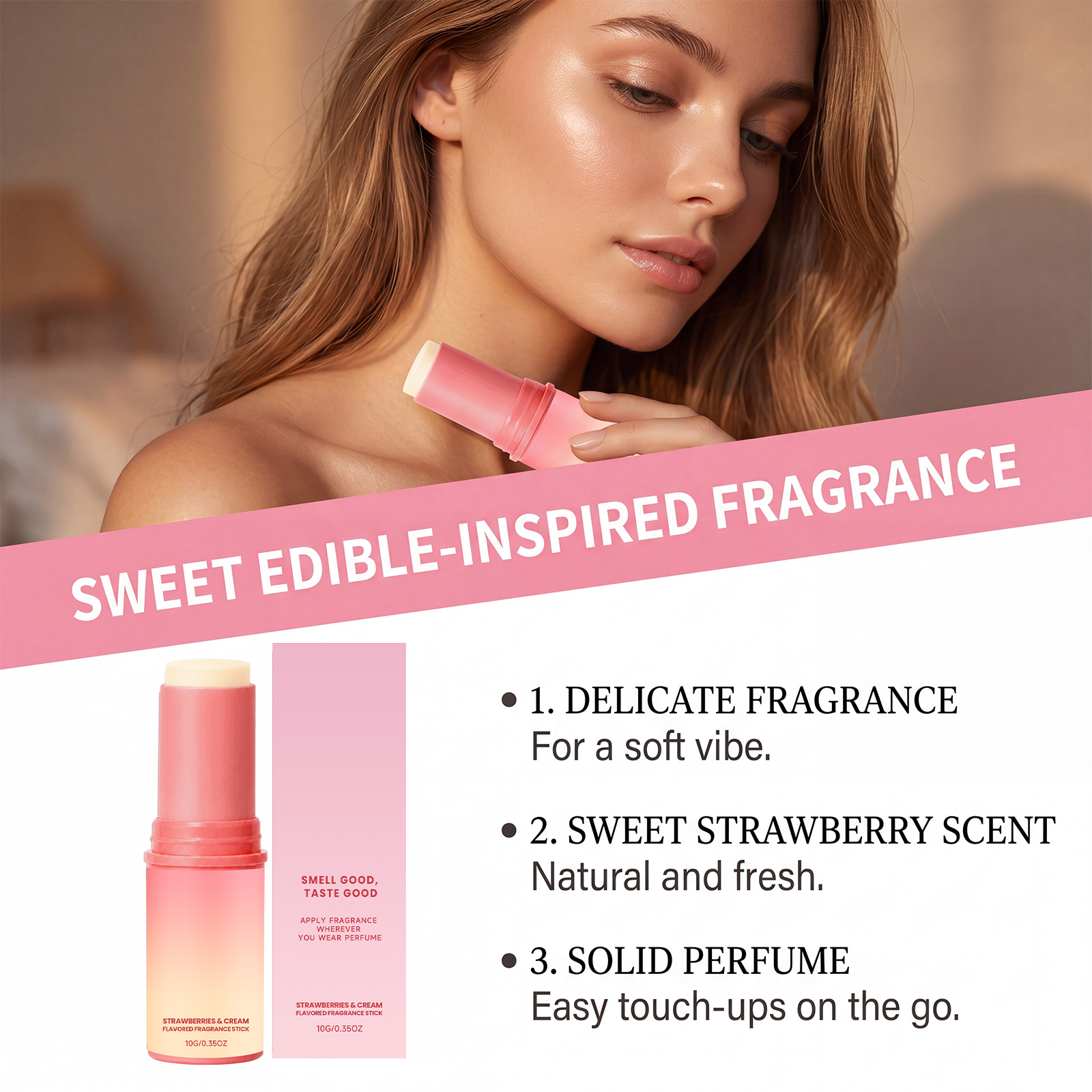 Strawberry Fragrance Solid Bal - Perfume Light Fragrance recension och pris