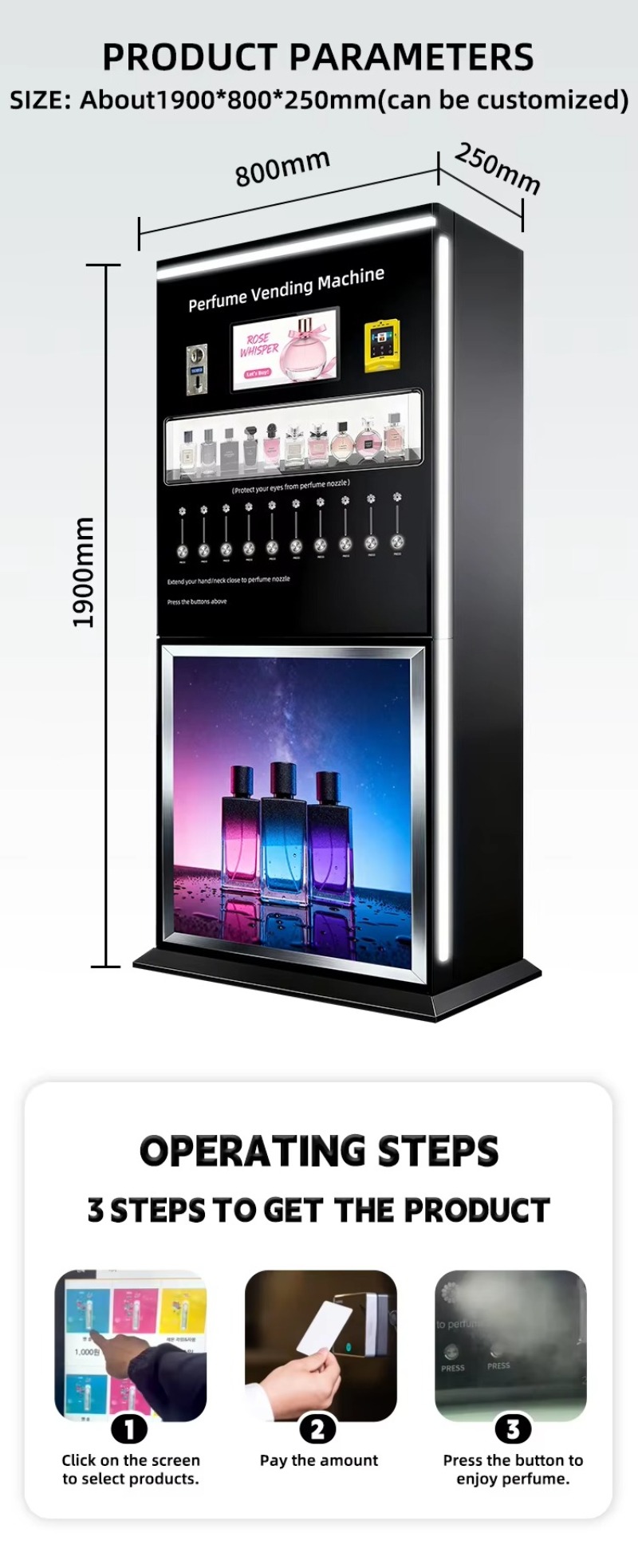 Perfume Vending Machine Smart  - Perfume Fragrance Sale recension och pris
